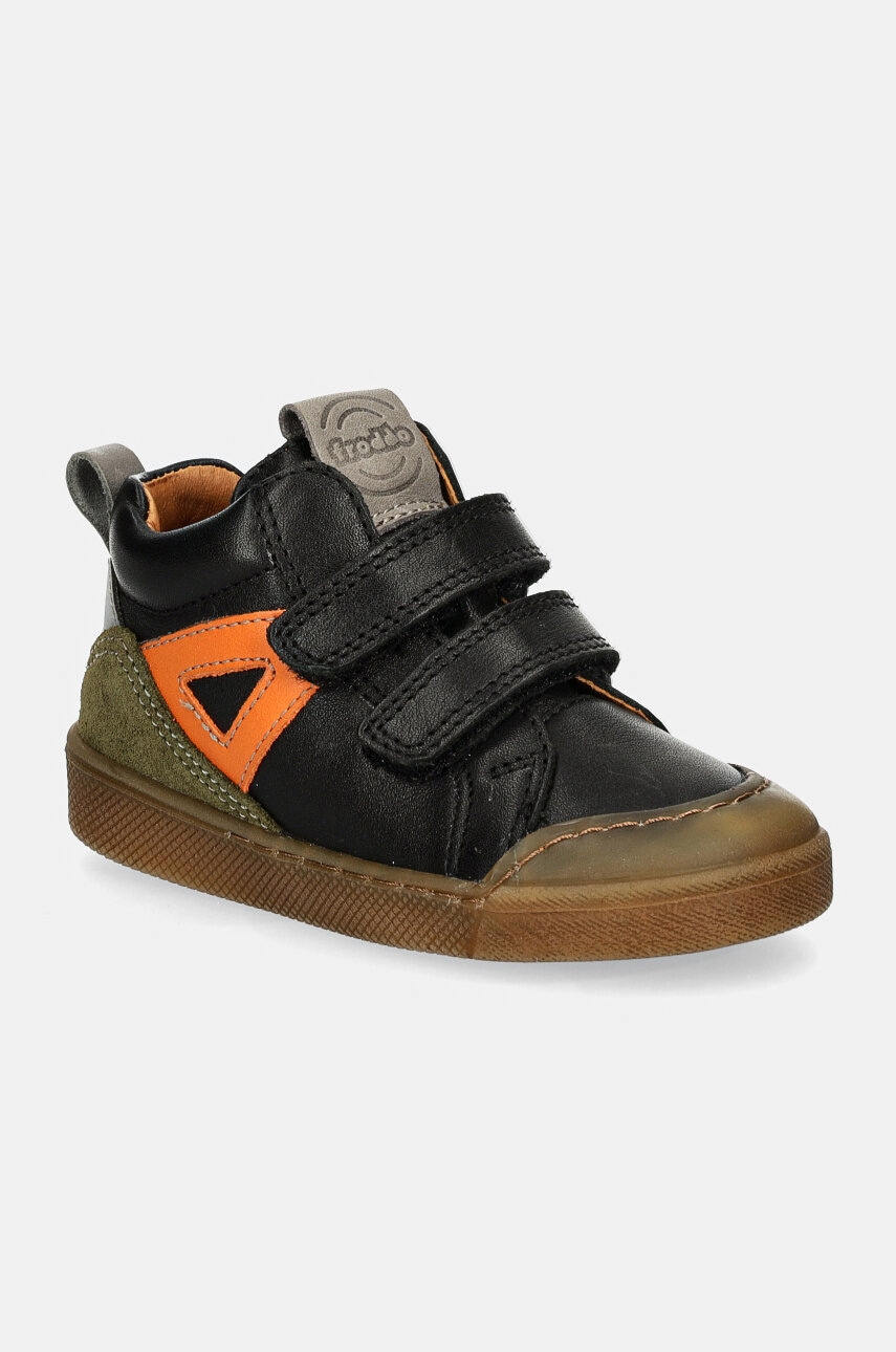 Froddo incaltaminte din piele pentru copii ROSARIO HIGH-TOP culoarea negru, G2110134