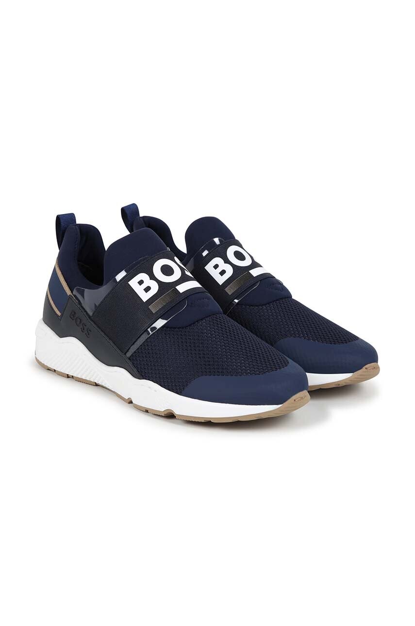 BOSS sneakers pentru copii culoarea albastru marin, J51308