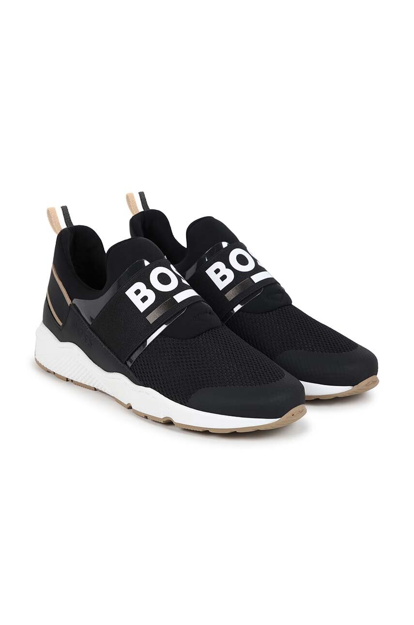 BOSS sneakers pentru copii culoarea negru, J51308