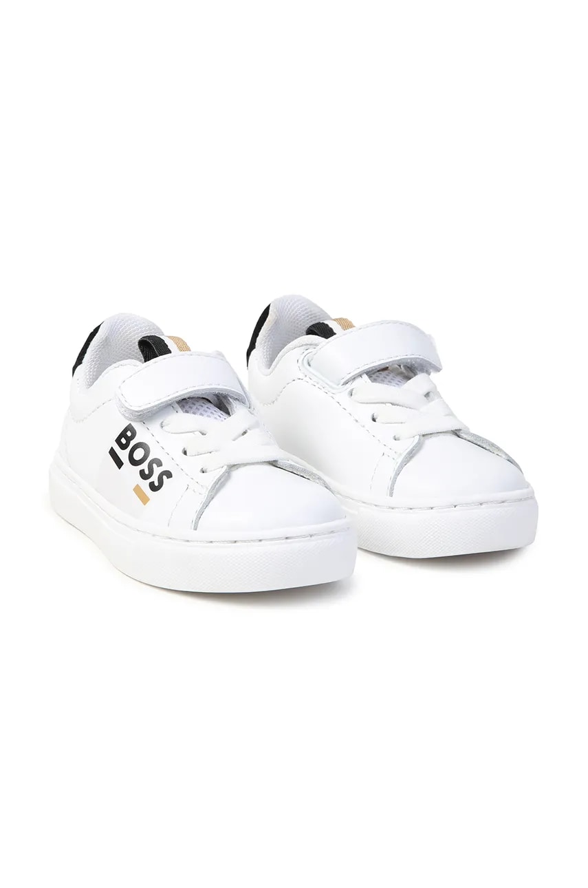 BOSS sneakers pentru copii culoarea alb, J51341