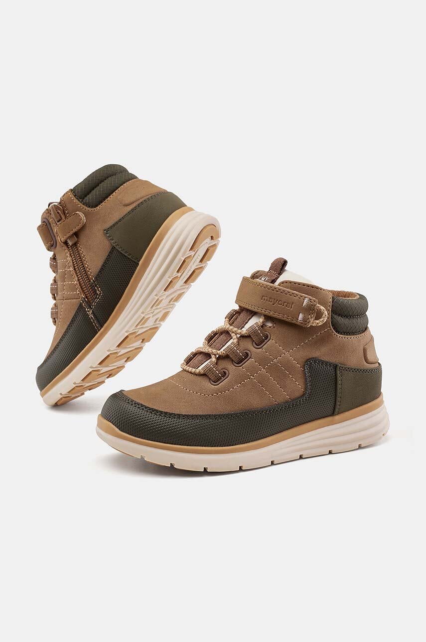 Mayoral sneakers pentru copii culoarea maro, 44510 Mayoral sneakers pentru copii culoarea maro, 44510