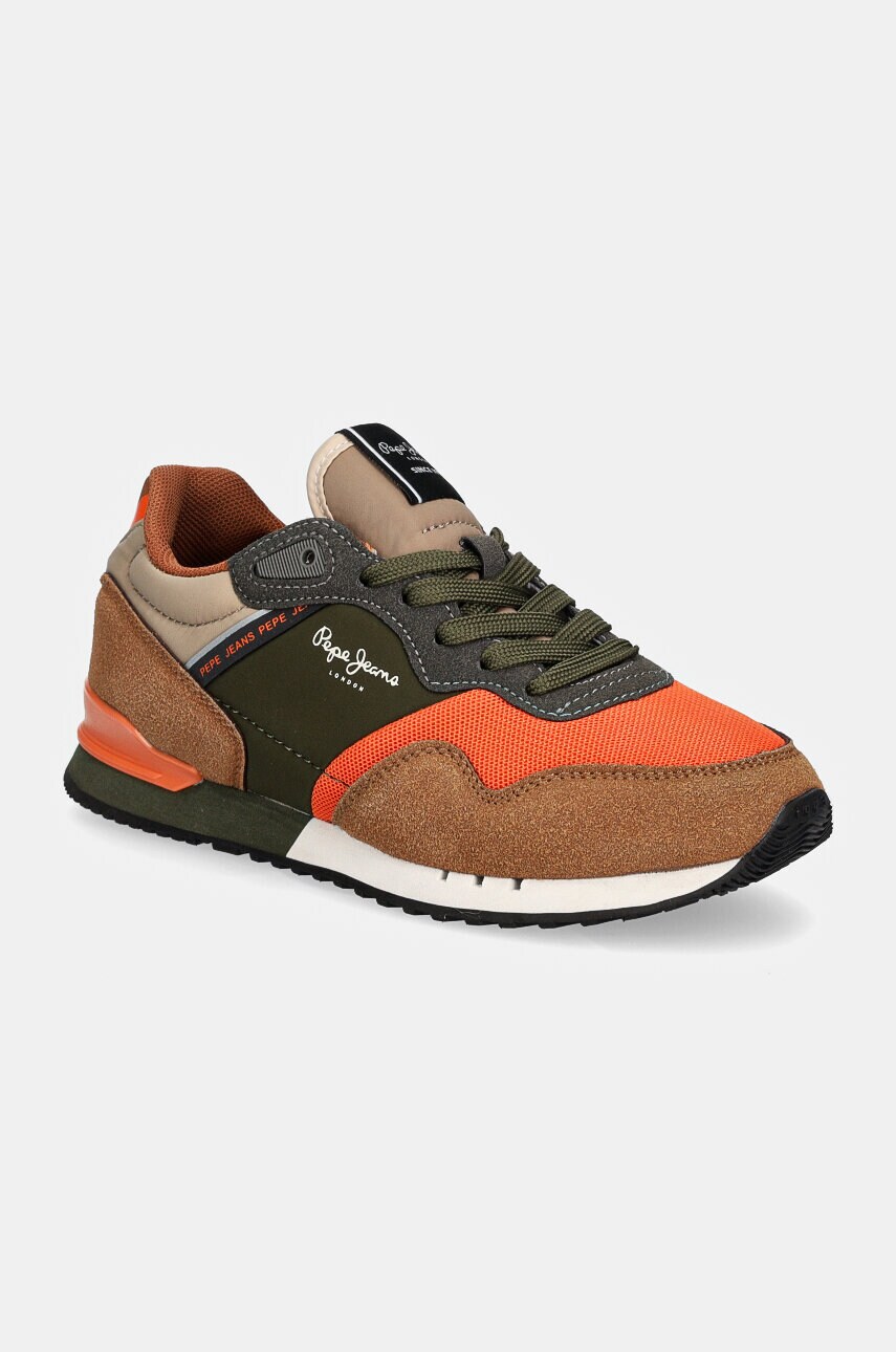 Pepe Jeans sneakers pentru copii LONDON PARK culoarea portocaliu, PBS40006 Pepe Jeans sneakers pentru copii LONDON PARK culoarea portocaliu, PBS40006