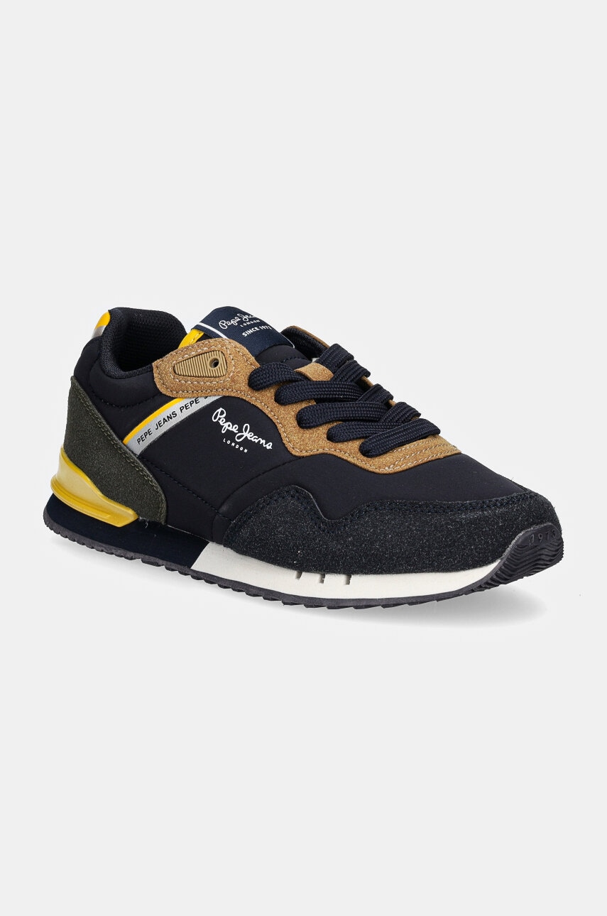 Pepe Jeans sneakers pentru copii LONDON CLASS culoarea albastru marin, PBS40008 Pepe Jeans sneakers pentru copii LONDON CLASS culoarea albastru marin, PBS40008