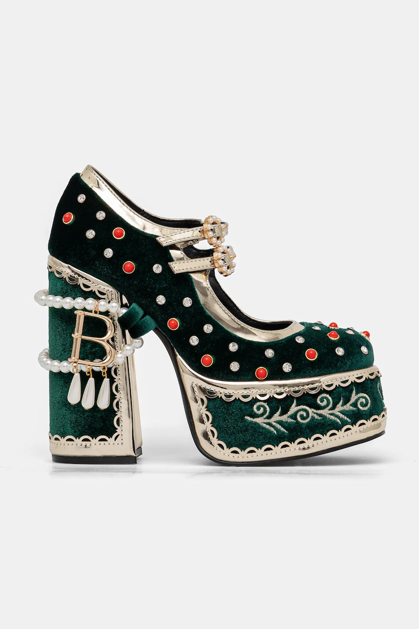 Туфли Koi Footwear цвет зелёный каблук кирпичик DPK80 Туфли Koi Footwear цвет зелёный каблук кирпичик DPK80