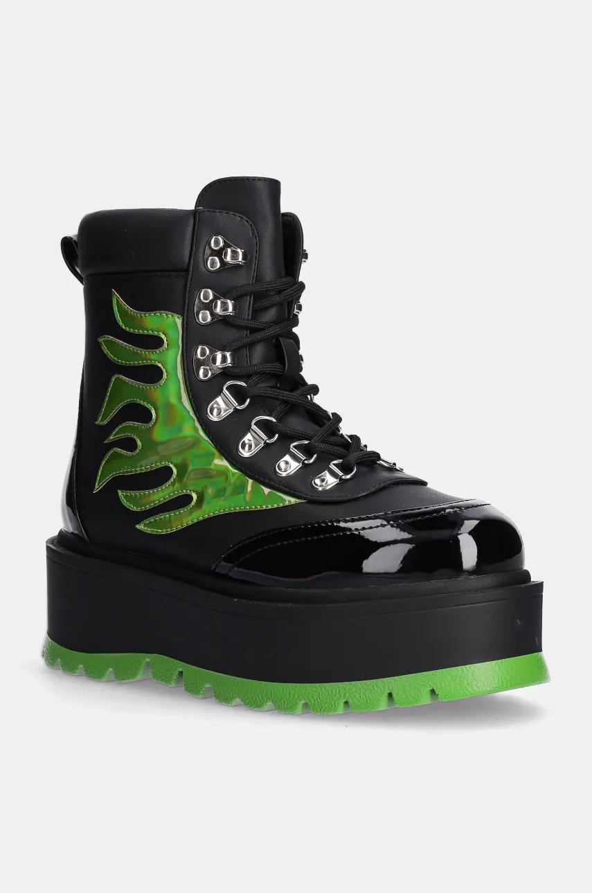 

Кубинки Koi Footwear в черно с платформа с лека изолация HELIOS, Черен