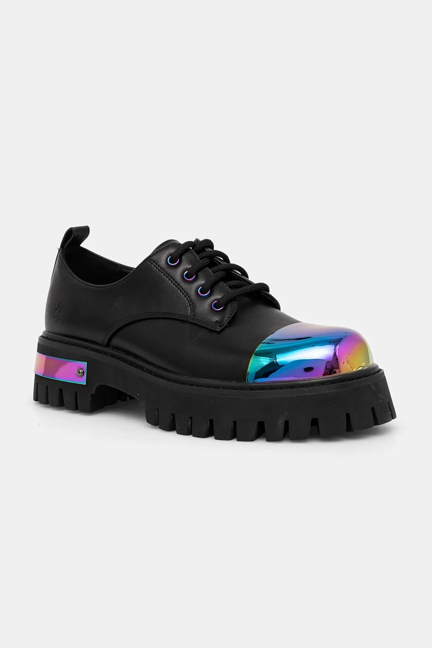 Koi Footwear pantof femei, culoarea negru, cu platforma, SHELOB