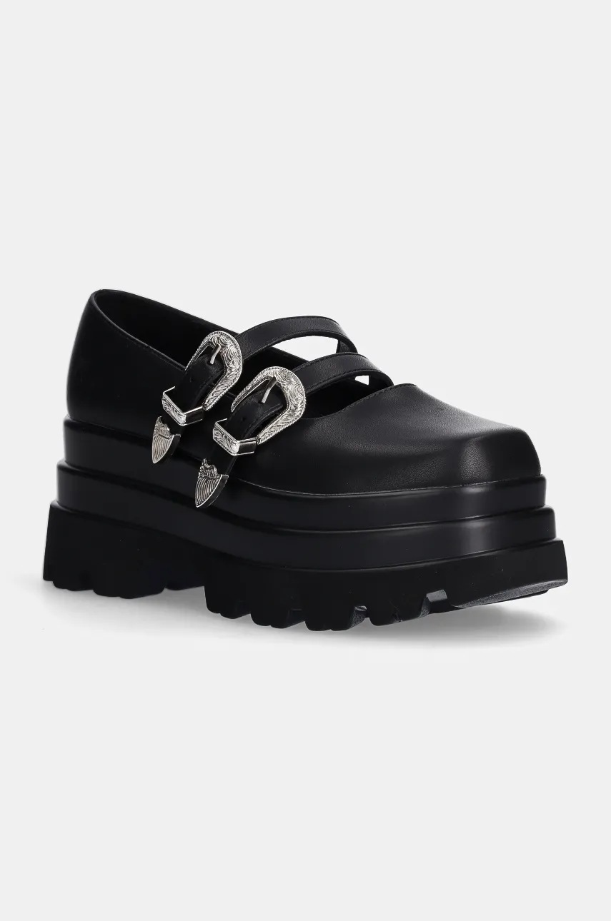 

Половинки обувки Koi Footwear в черно с платформа SWD-55, Черен
