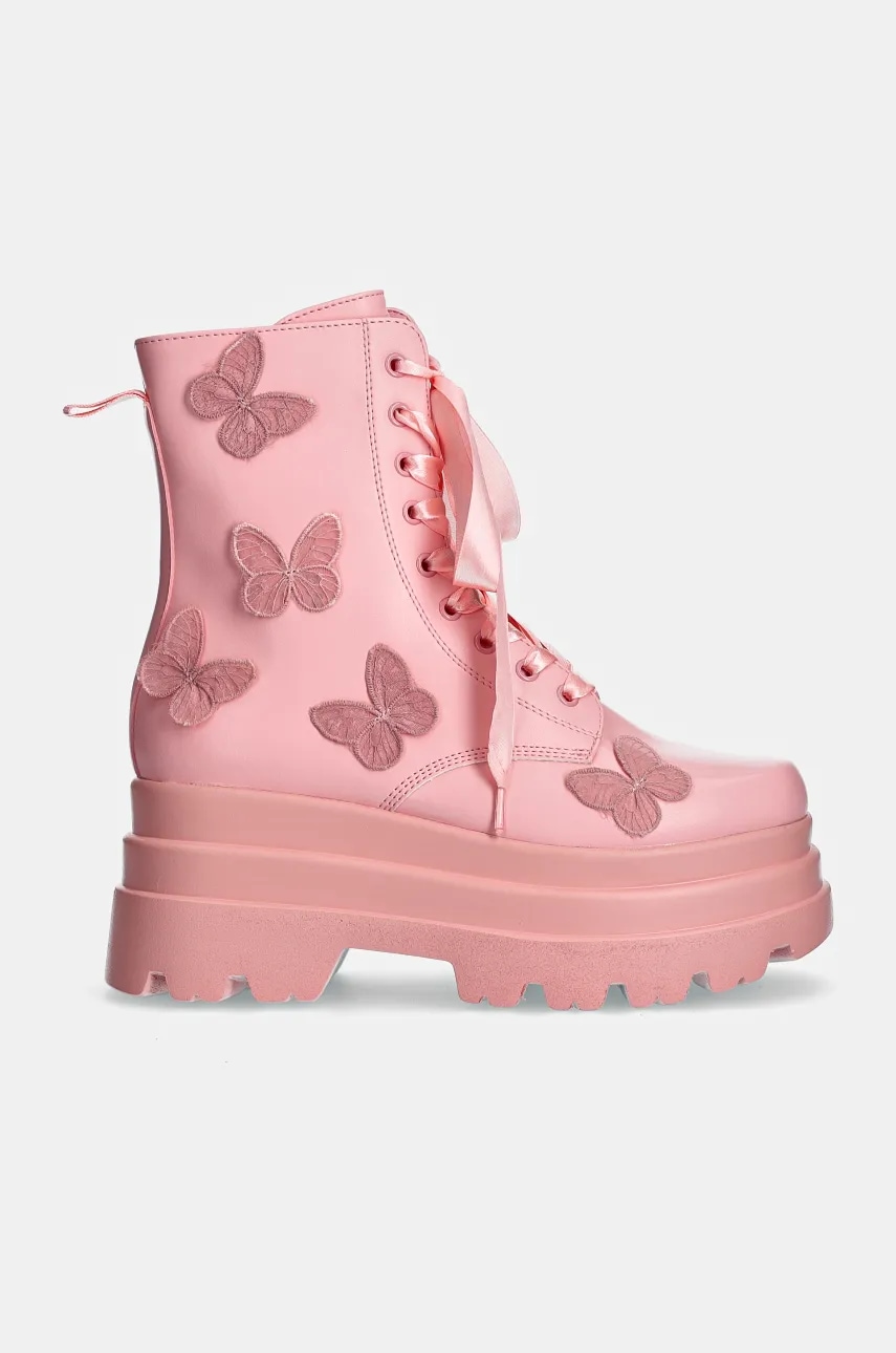 Ботинки Koi Footwear женские цвет розовый на платформе SWD-93 Ботинки Koi Footwear женские цвет розовый на платформе SWD-93