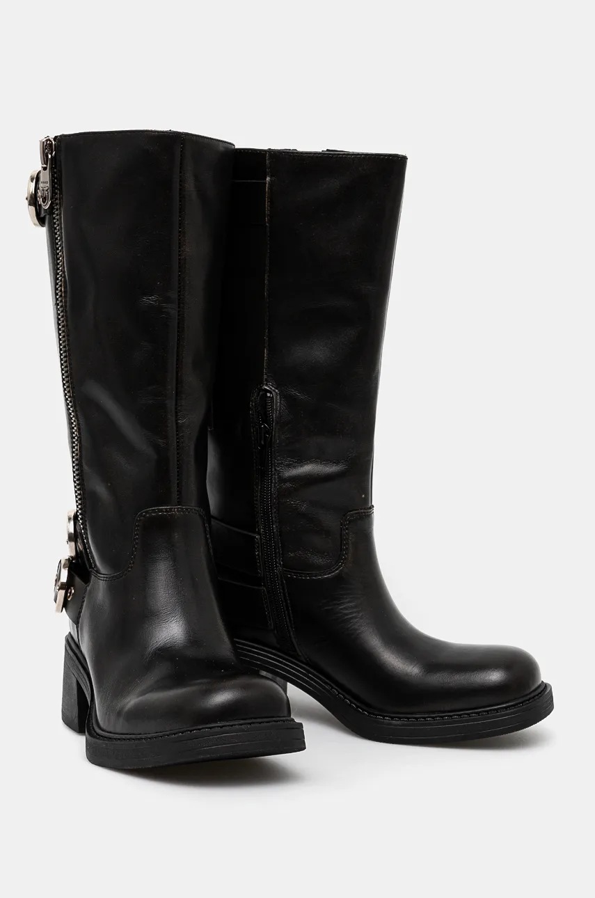 Pinko csizma Alys fekete, női, magassarkú, SD0153 P056 Z99 termék 2. képe