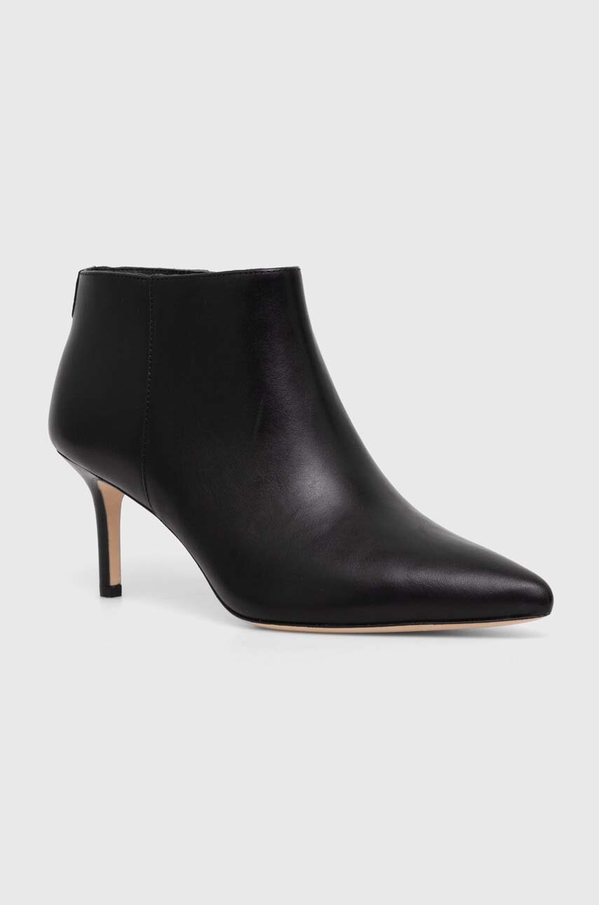

Кожени боти Lauren Ralph Lauren Lizie в черно с тънък ток 802937786001, Черен