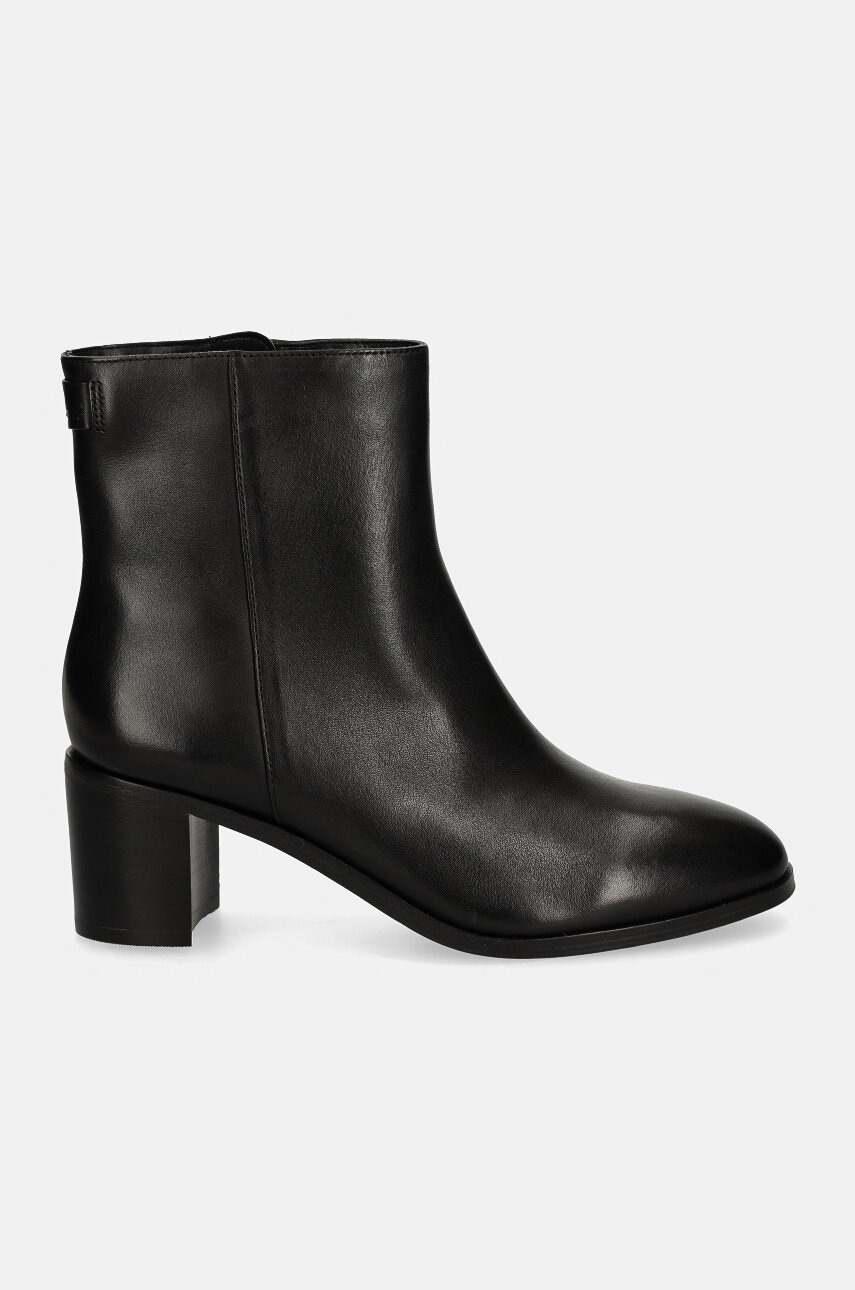 Δερμάτινες μπότες Lauren Ralph Lauren Cassie γυναικείες, χρώμα: μαύρο, 802937813001 φωτογραφία