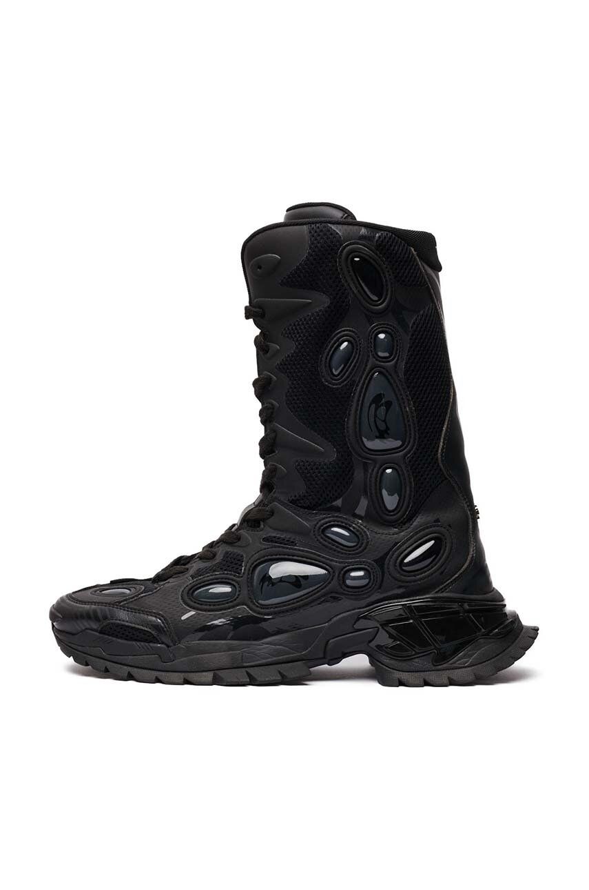 Rombaut botine NUCLEO BOOT femei, culoarea negru, cu toc plat, S24-E-010