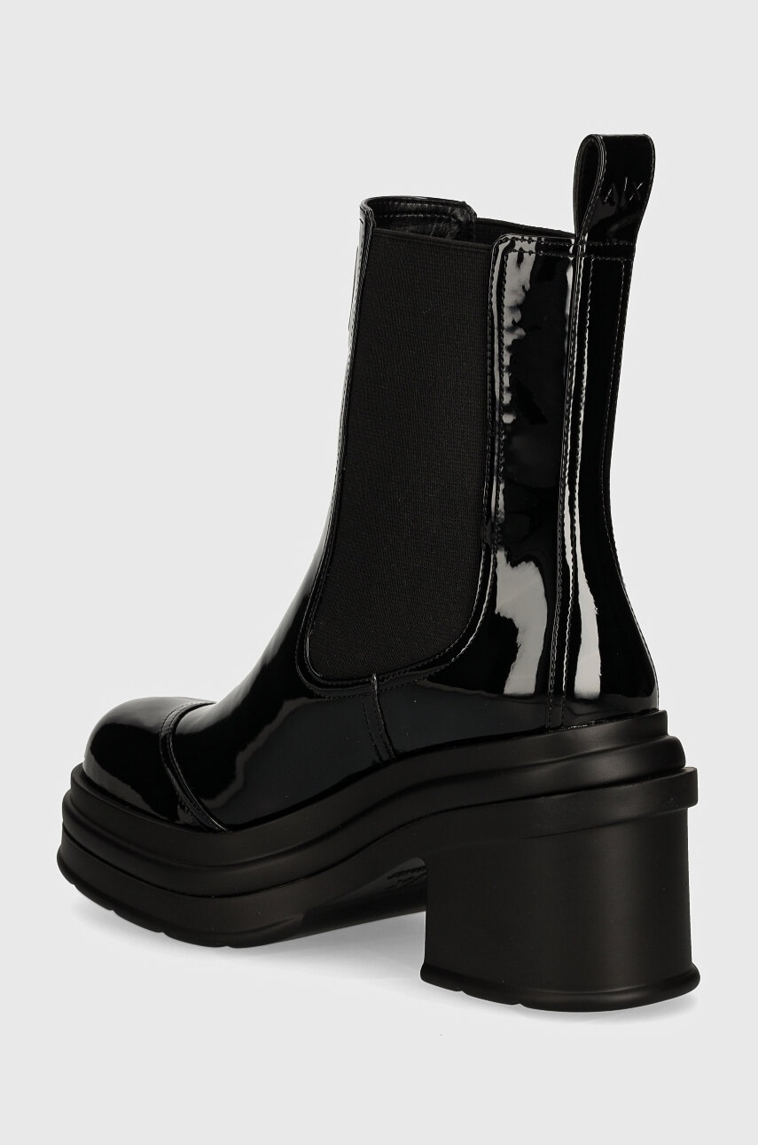 Armani Exchange bokacsizma fekete, női, magassarkú, XDN035 XV879 00002 termék 2. képe