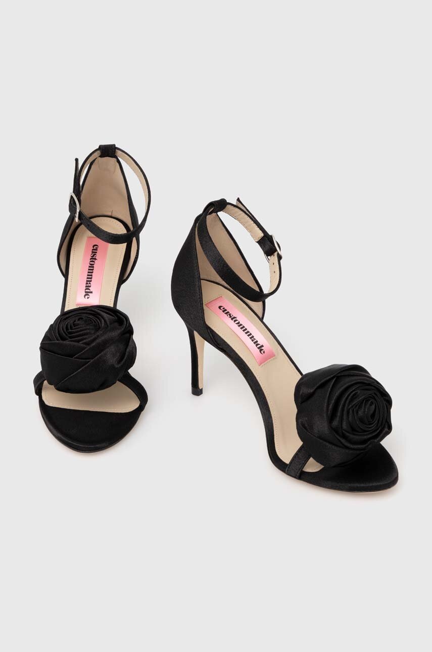 Πέδιλα Custommade Maggie χρώμα: μαύρο, 000404038.993 φωτογραφία