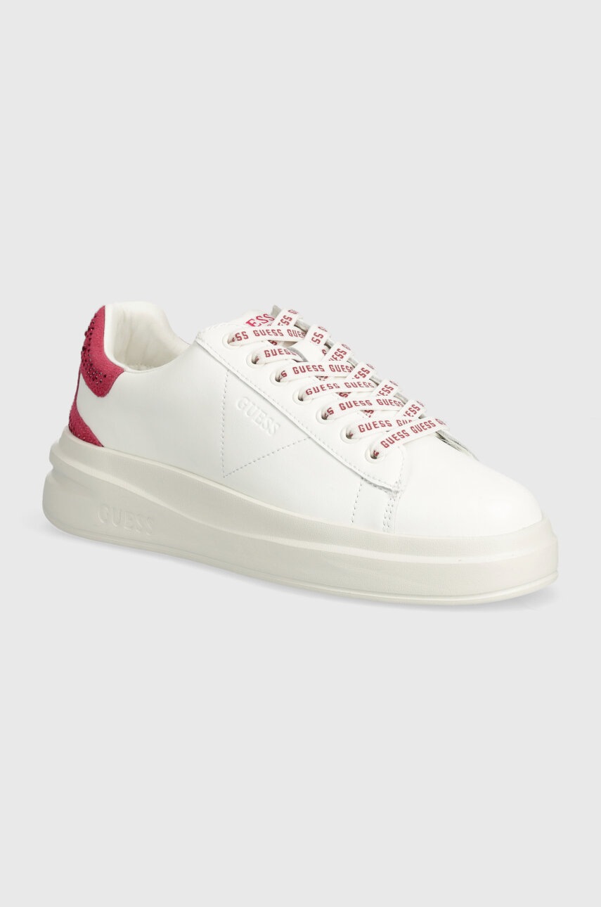 

Маратонки Guess ELBINA в бяло FLTELB LEA12, Бял