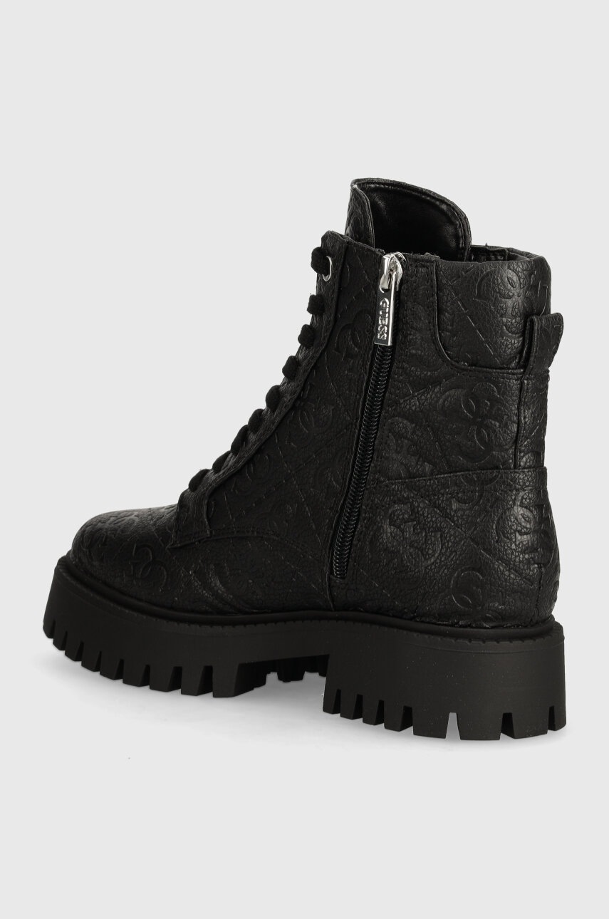 Черевики Guess FIONA жіночі колір чорний на плоскому ходу FLTFIO FAL10 