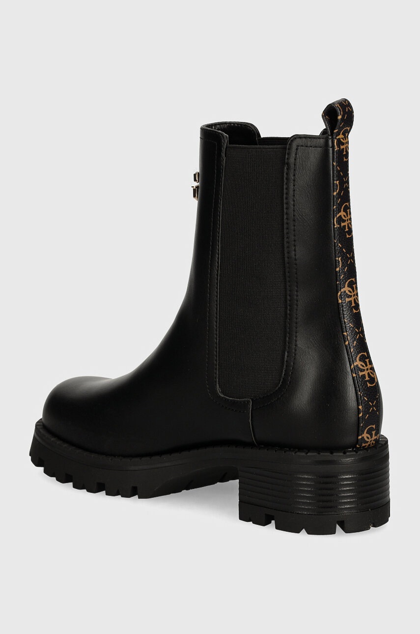 Черевики Guess RINNA жіночі колір чорний на платформі FLTRNN FAL10 