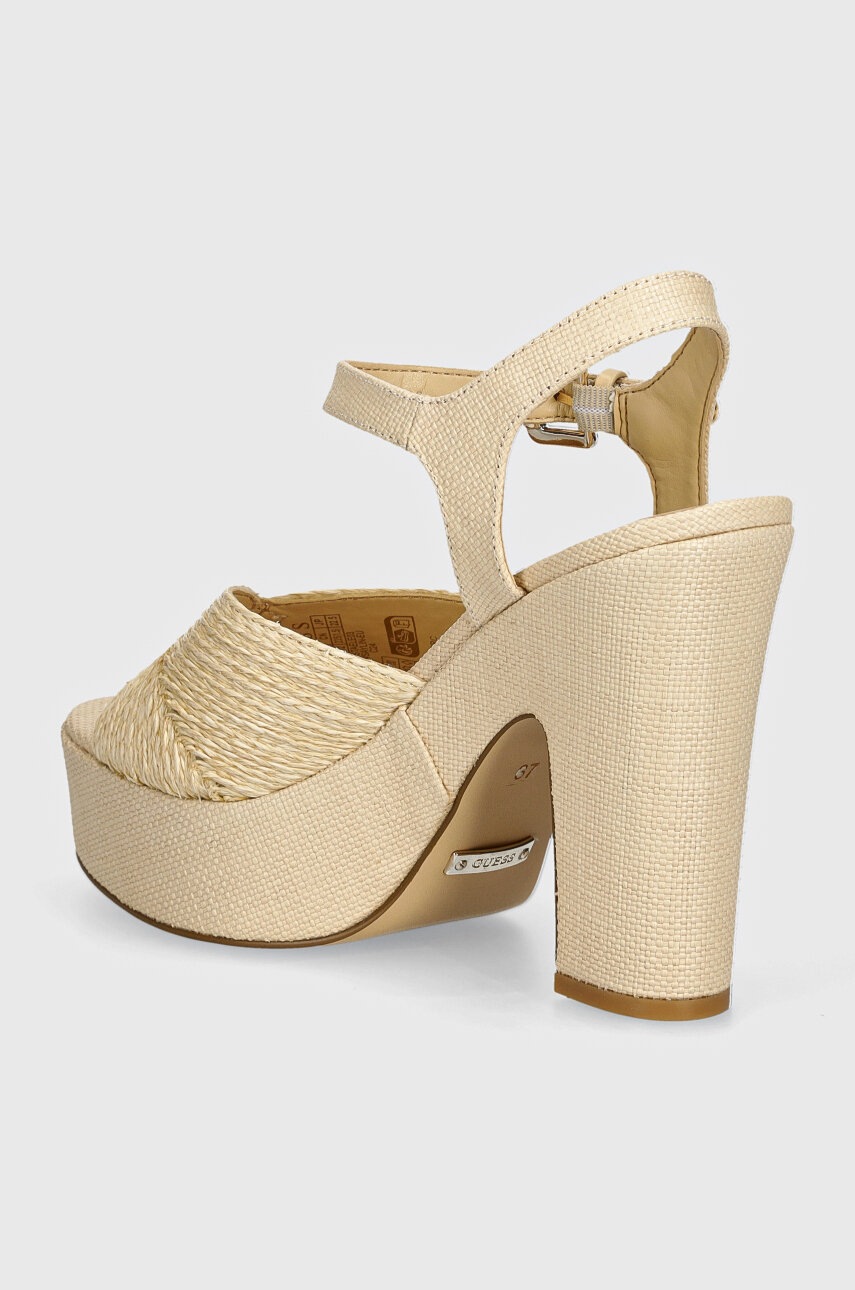 Σανδάλια Guess STARLA χρώμα: μπεζ, FLTSTA ELE03 φωτογραφία