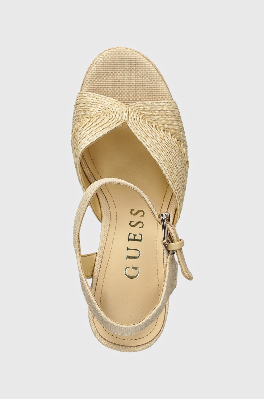 Σανδάλια Guess STARLA χρώμα: μπεζ, FLTSTA ELE03 φωτογραφία