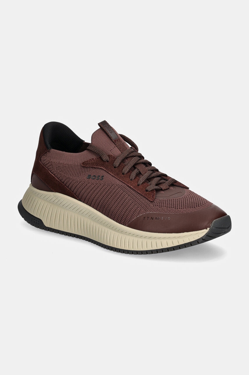 BOSS Adidasi Mono culoarea bordo, 50523113