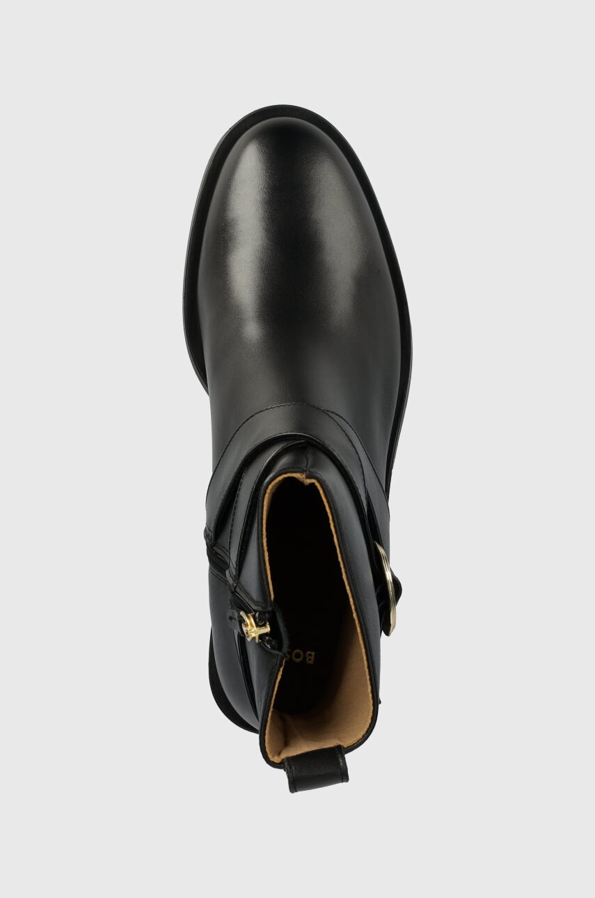 Kožené kotníkové boty BOSS Iryna (obrázek 4)