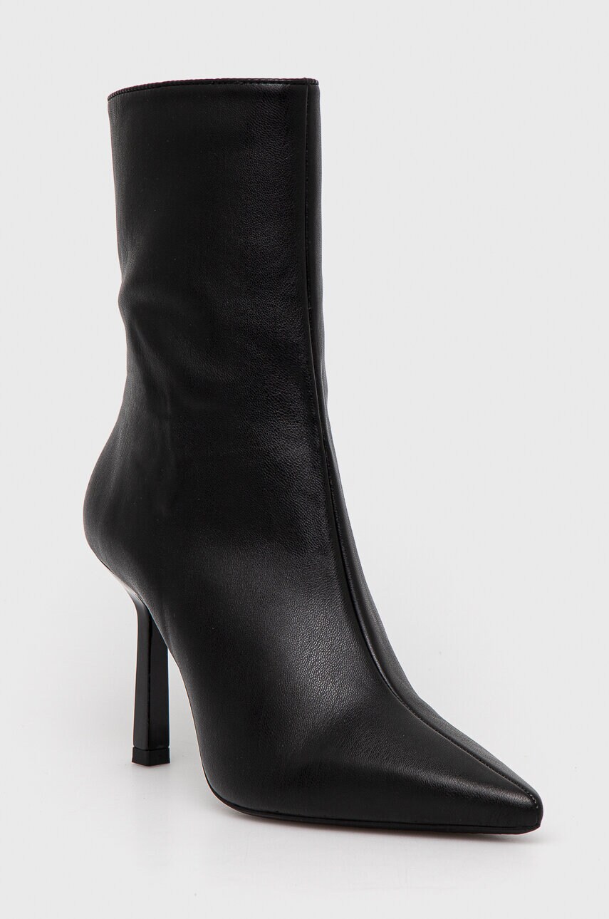 HUGO botine Katniss femei, culoarea negru, cu toc cui, 50523182