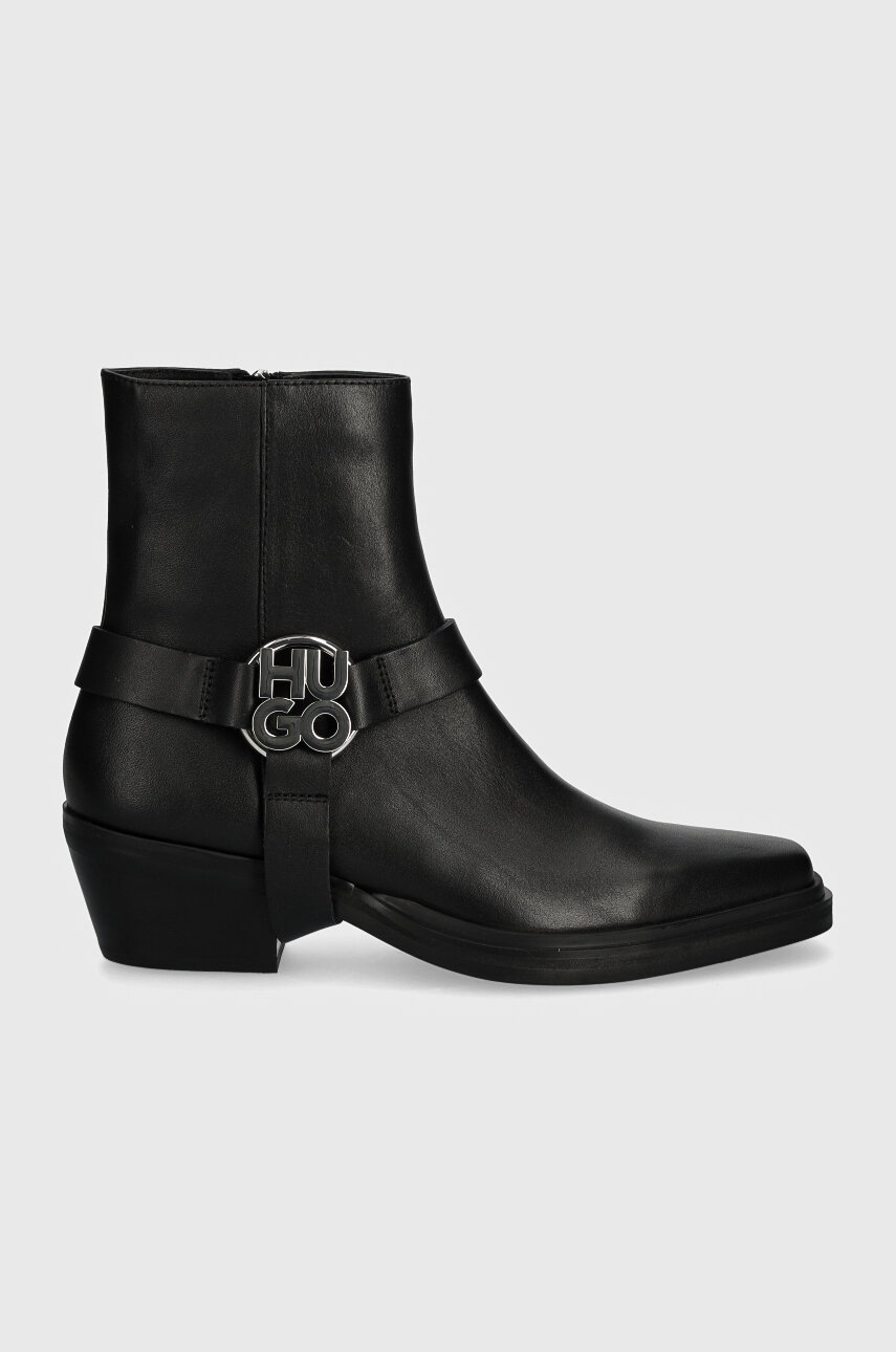 Kožené kotníkové boty HUGO Kody