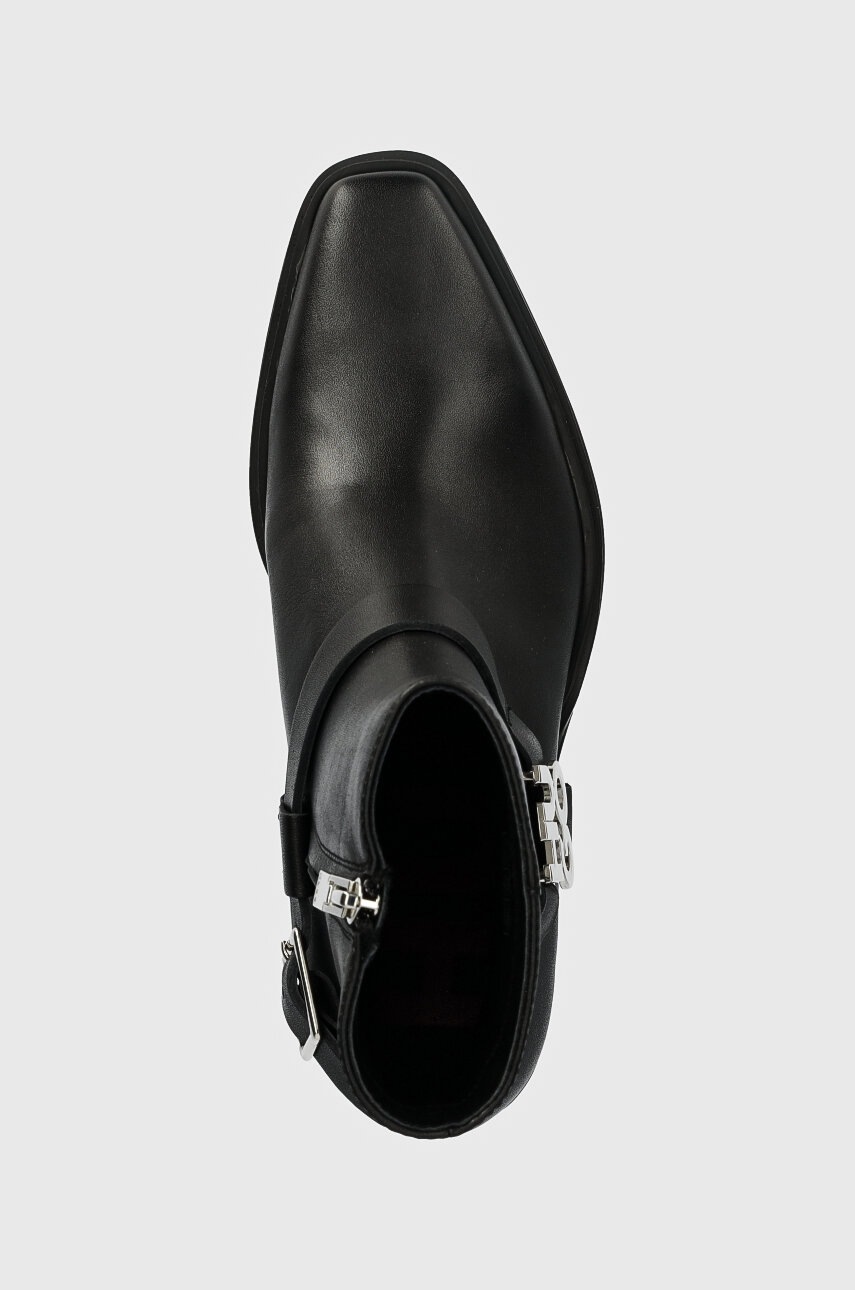 Kožené kotníkové boty HUGO Kody (obrázek 4)