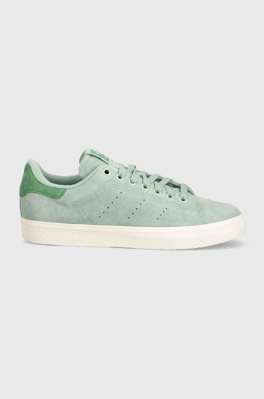 Σουέτ αθλητικά παπούτσια adidas Originals Stan Smith CS χρώμα: πράσινο, IF6944 φωτογραφία