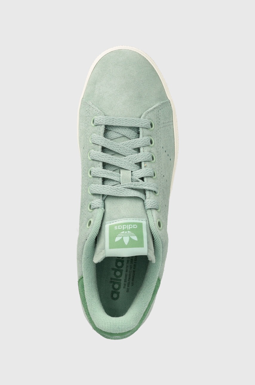 Σουέτ αθλητικά παπούτσια adidas Originals Stan Smith CS χρώμα: πράσινο, IF6944 φωτογραφία