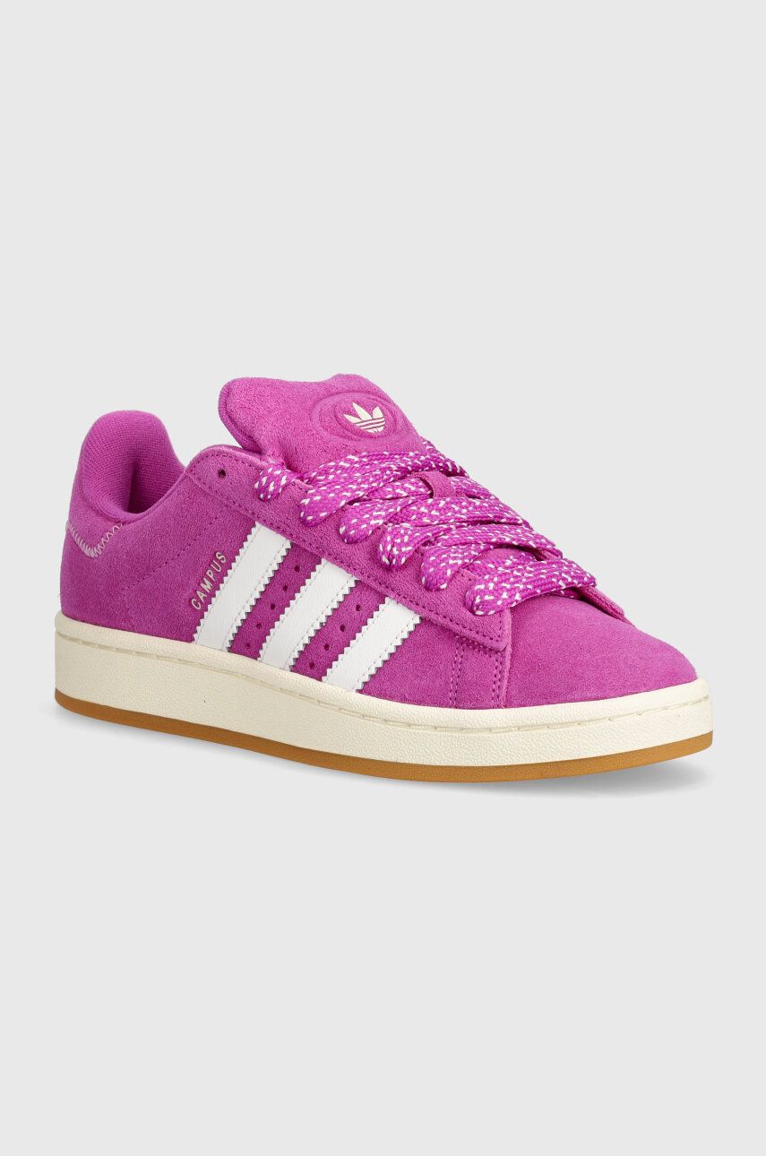 adidas Originals sneakers din piele intoarsă Campus 00s culoarea violet, IF9616