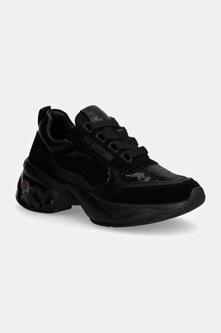 Love Moschino sneakers culoarea negru, JA15256G1LJK600A