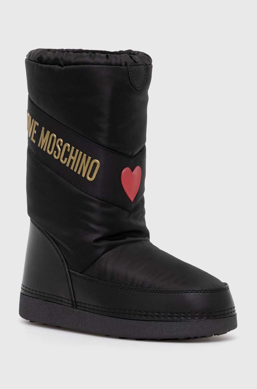 Love Moschino cizme de iarna culoarea negru, JA24032G1LISY000