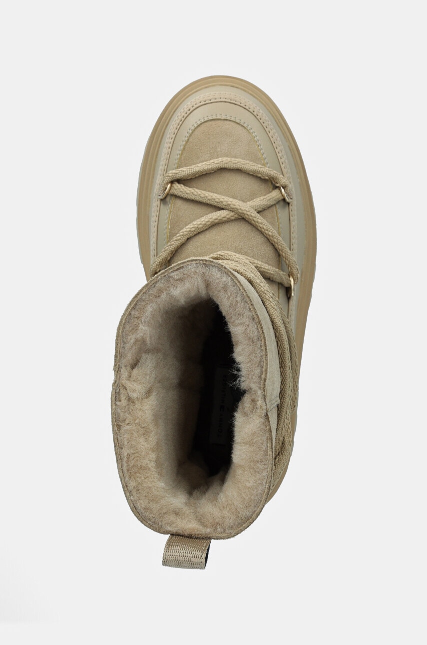 Snehule Tommy Hilfiger REAL SHEARLING LACE-UP SNOWBOOT