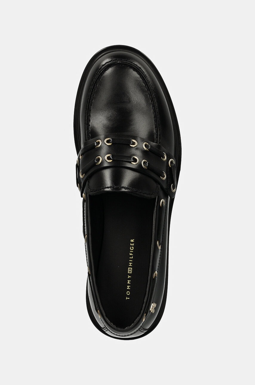 Kožené mokasíny Tommy Hilfiger NAUTICAL EYELETS LEATHER LOAFER (obrázek 4)