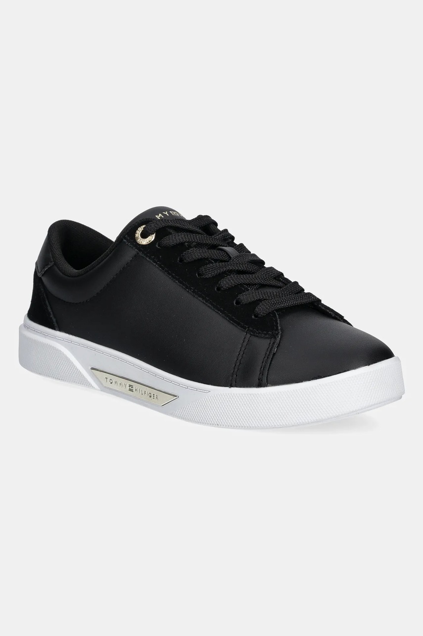 

Кожени маратонки Tommy Hilfiger CHIC COURT SNEAKER в черно FW0FW08123, Черен