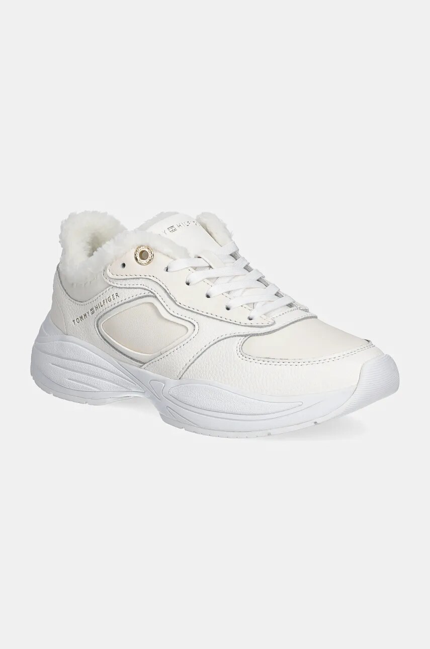 Levně Sneakers boty Tommy Hilfiger CHUNKY WINTER RUNNER béžová barva, FW0FW08125