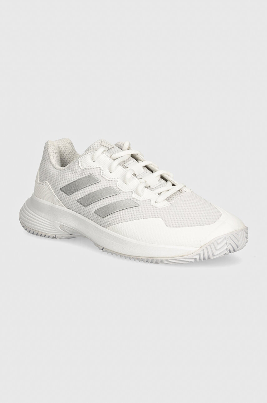 adidas Performance pantofi de antrenament GameCourt 2 culoarea alb, HQ8476