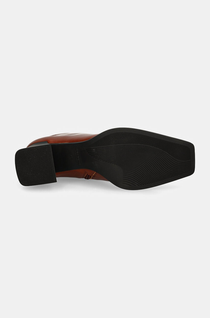 Шкіряні черевики Vagabond Shoemakers HEDDA жіночі колір коричневий каблук блок 5002-001-04 