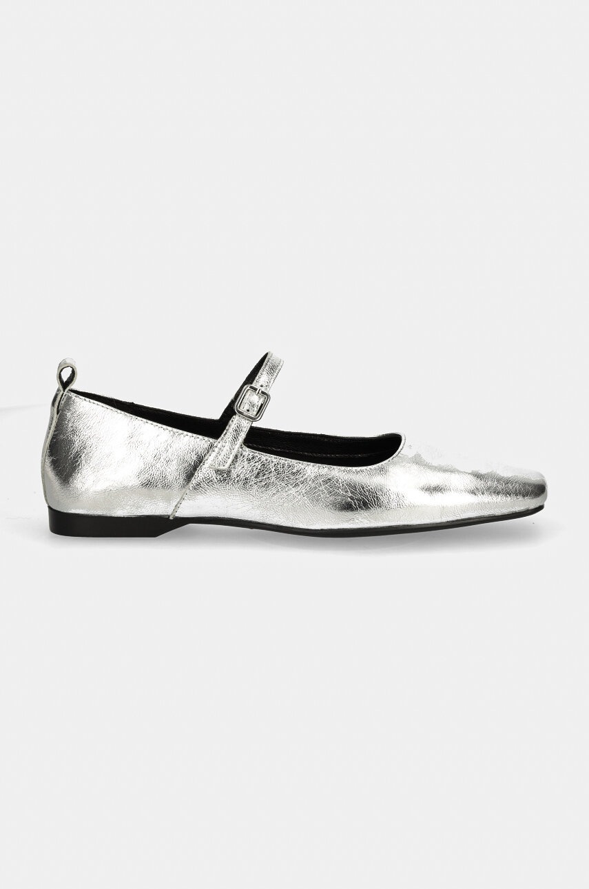 Δερμάτινες μπαλαρίνες Vagabond Shoemakers DELIA χρώμα: ασημί, 5307-483-79 φωτογραφία