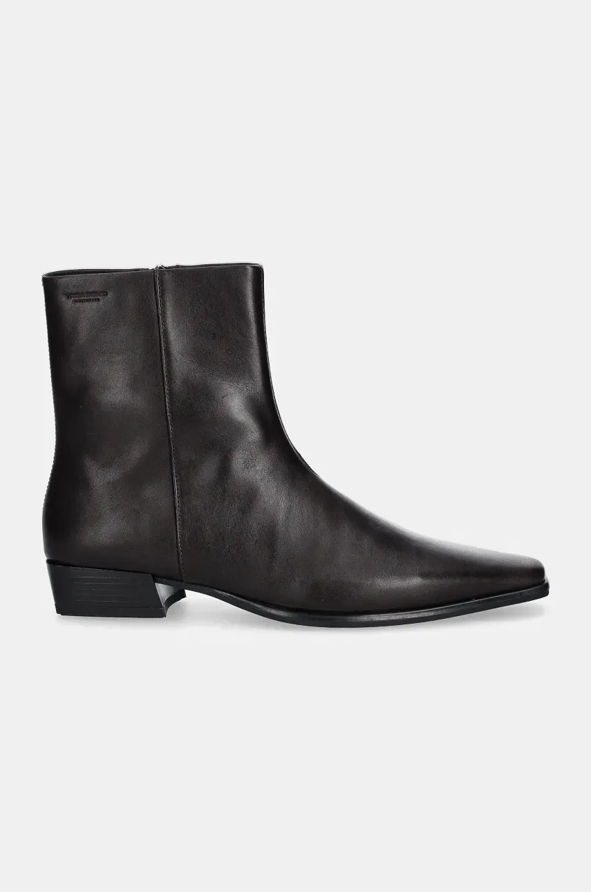 Кожаные полусапожки Vagabond Shoemakers NELLA женские цвет коричневый на плоском ходу 5416-001-35 Кожаные полусапожки Vagabond Shoemakers NELLA женские цвет коричневый на плоском ходу 5416-001-35