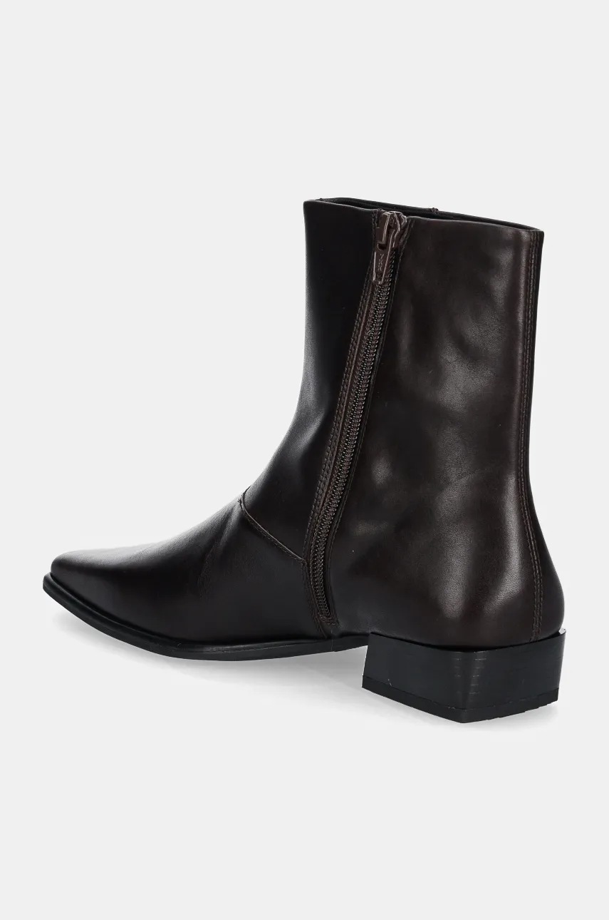 Шкіряні черевики Vagabond Shoemakers NELLA жіночі колір коричневий на плоскому ходу 5416-001-35 