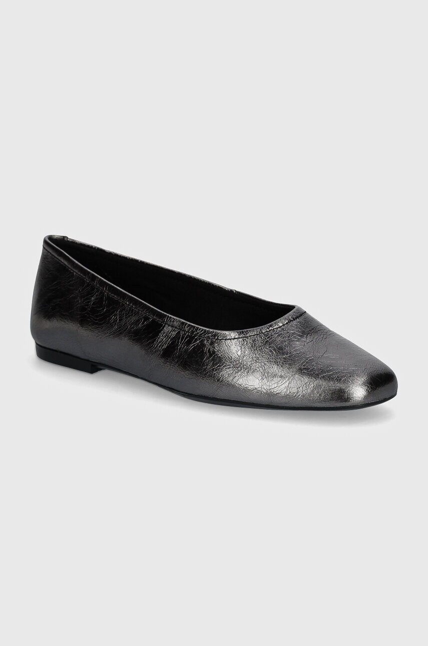 Vagabond Shoemakers balerini de piele JOLIN culoarea argintiu, 5508-083-66