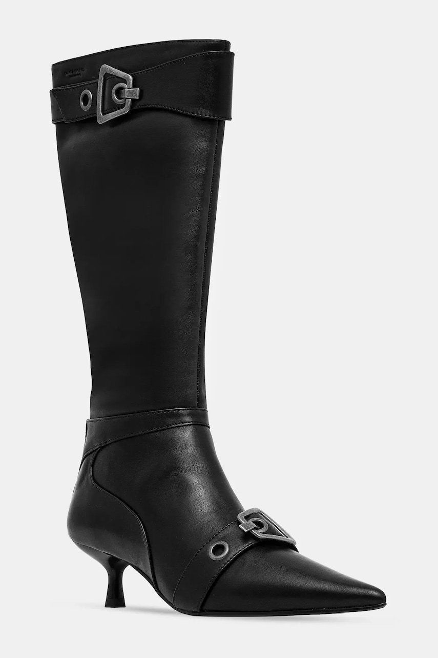 Vagabond Shoemakers ghete de piele LYKKE femei, culoarea negru, toc mic, 5814-101-20 Vagabond Shoemakers ghete de piele LYKKE femei, culoarea negru, toc mic, 5814-101-20