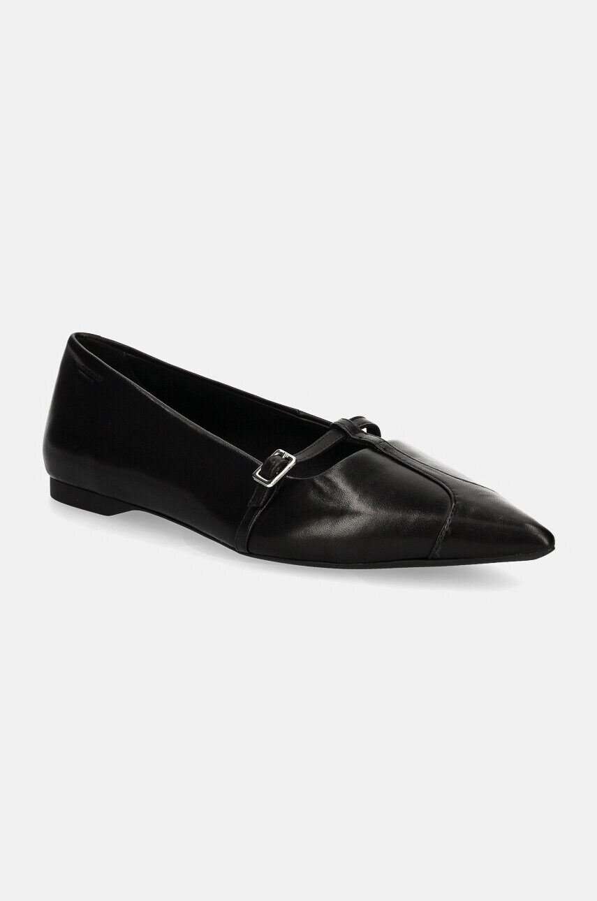 Vagabond Shoemakers balerini de piele HERMINE culoarea negru, 5833-001-20