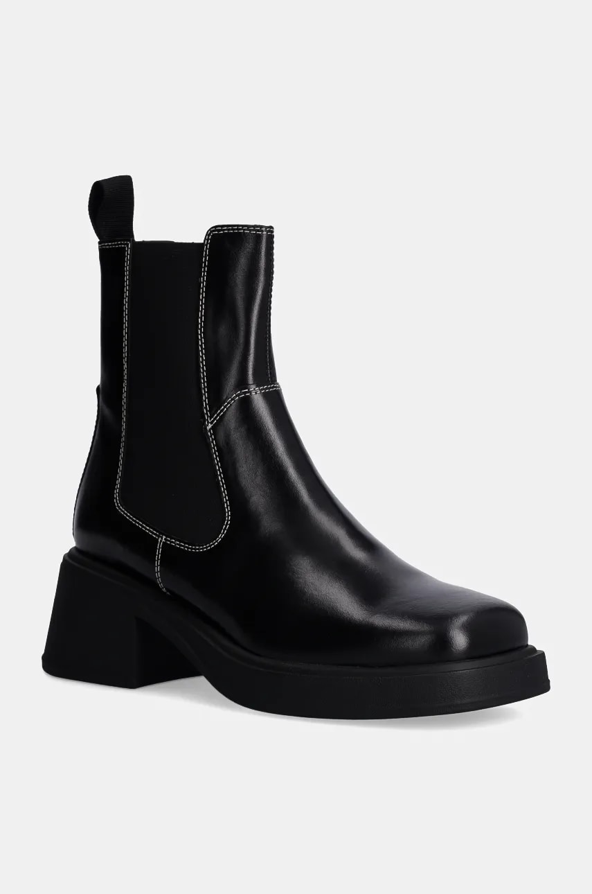 Vagabond Shoemakers ghete chelsea de piele DORAH femei, culoarea negru, cu toc drept, 5642-001-87 Vagabond Shoemakers ghete chelsea de piele DORAH femei, culoarea negru, cu toc drept, 5642-001-87