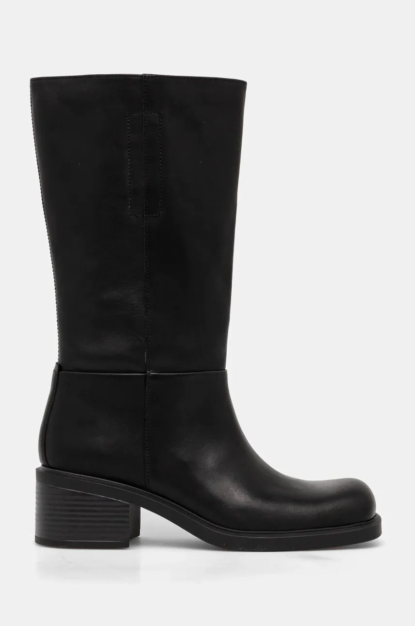 Кожаные сапоги Vagabond Shoemakers DANIELLA женские цвет чёрный каблук кирпичик 5820-001-20 Кожаные сапоги Vagabond Shoemakers DANIELLA женские цвет чёрный каблук кирпичик 5820-001-20