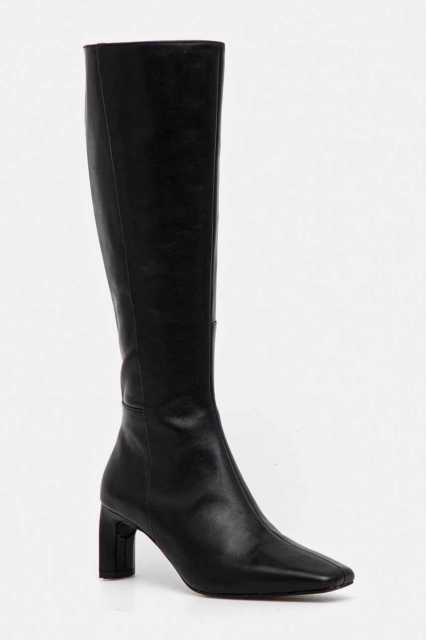 Vagabond Shoemakers ghete de piele VENDELA femei, culoarea negru, cu toc drept, 5823-101-20