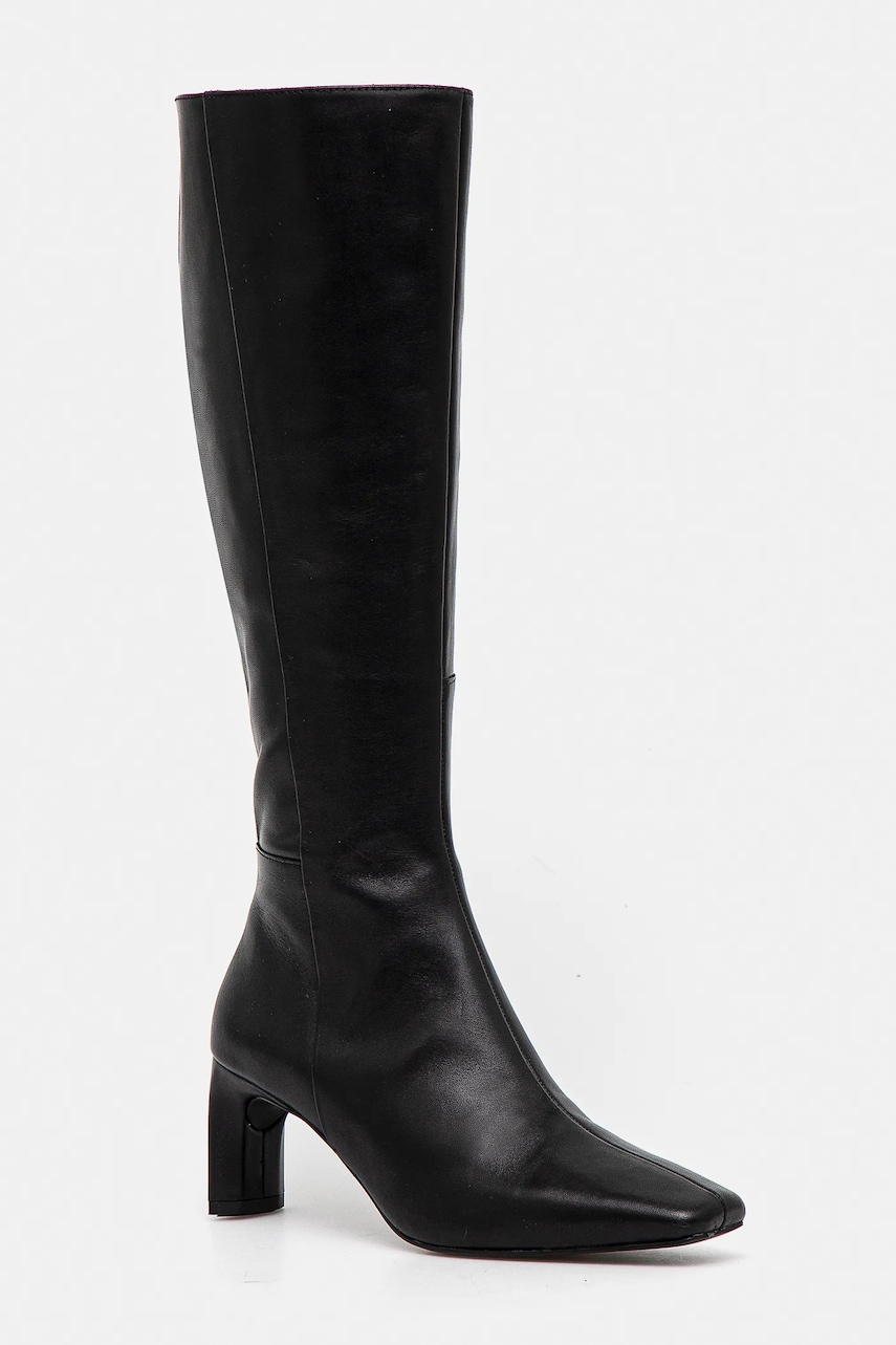 Vagabond Shoemakers ghete de piele VENDELA femei, culoarea negru, cu toc drept, 5823-101-20