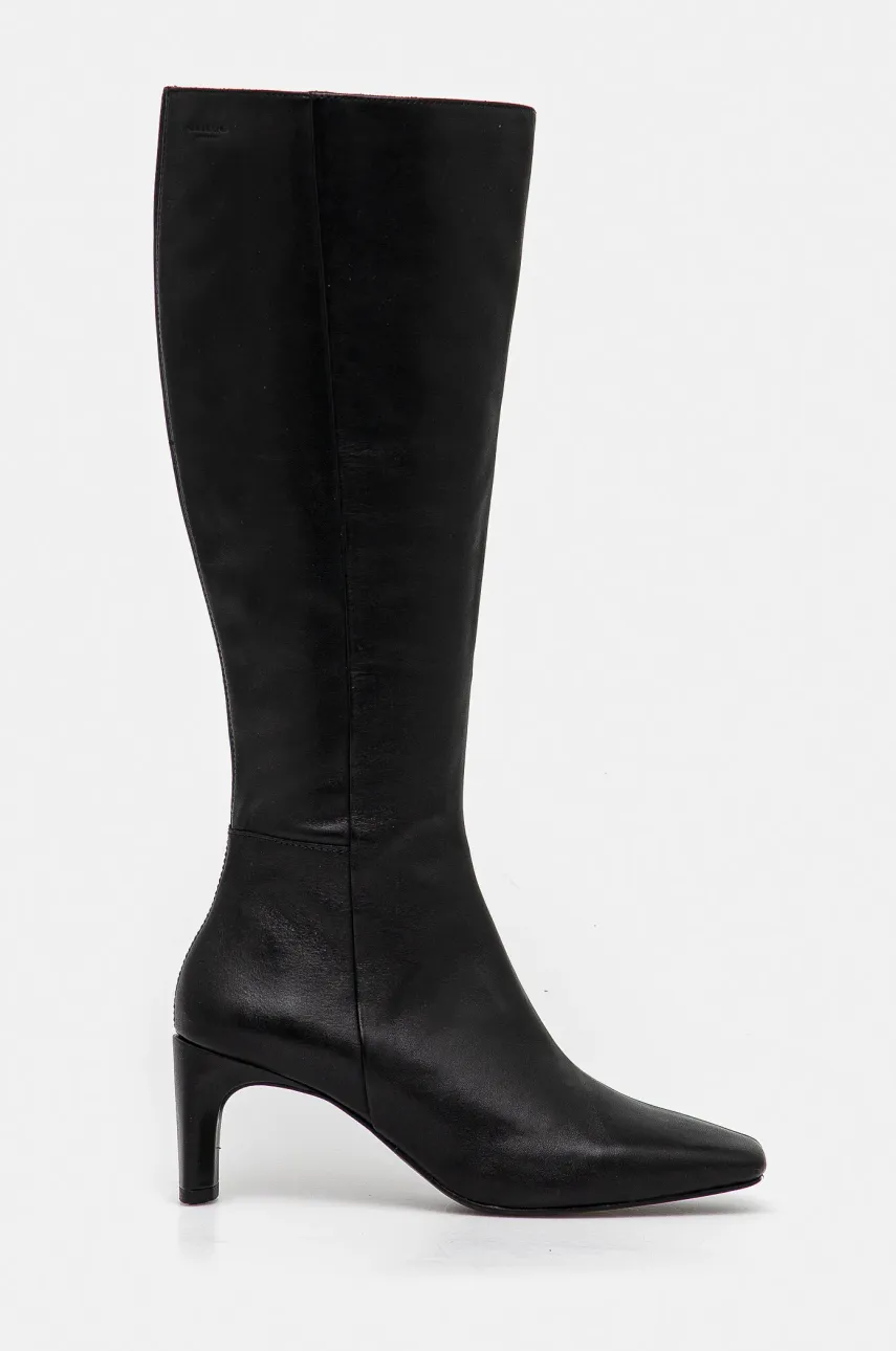 Кожаные сапоги Vagabond Shoemakers VENDELA женские цвет чёрный каблук кирпичик 5823-101-20 Кожаные сапоги Vagabond Shoemakers VENDELA женские цвет чёрный каблук кирпичик 5823-101-20